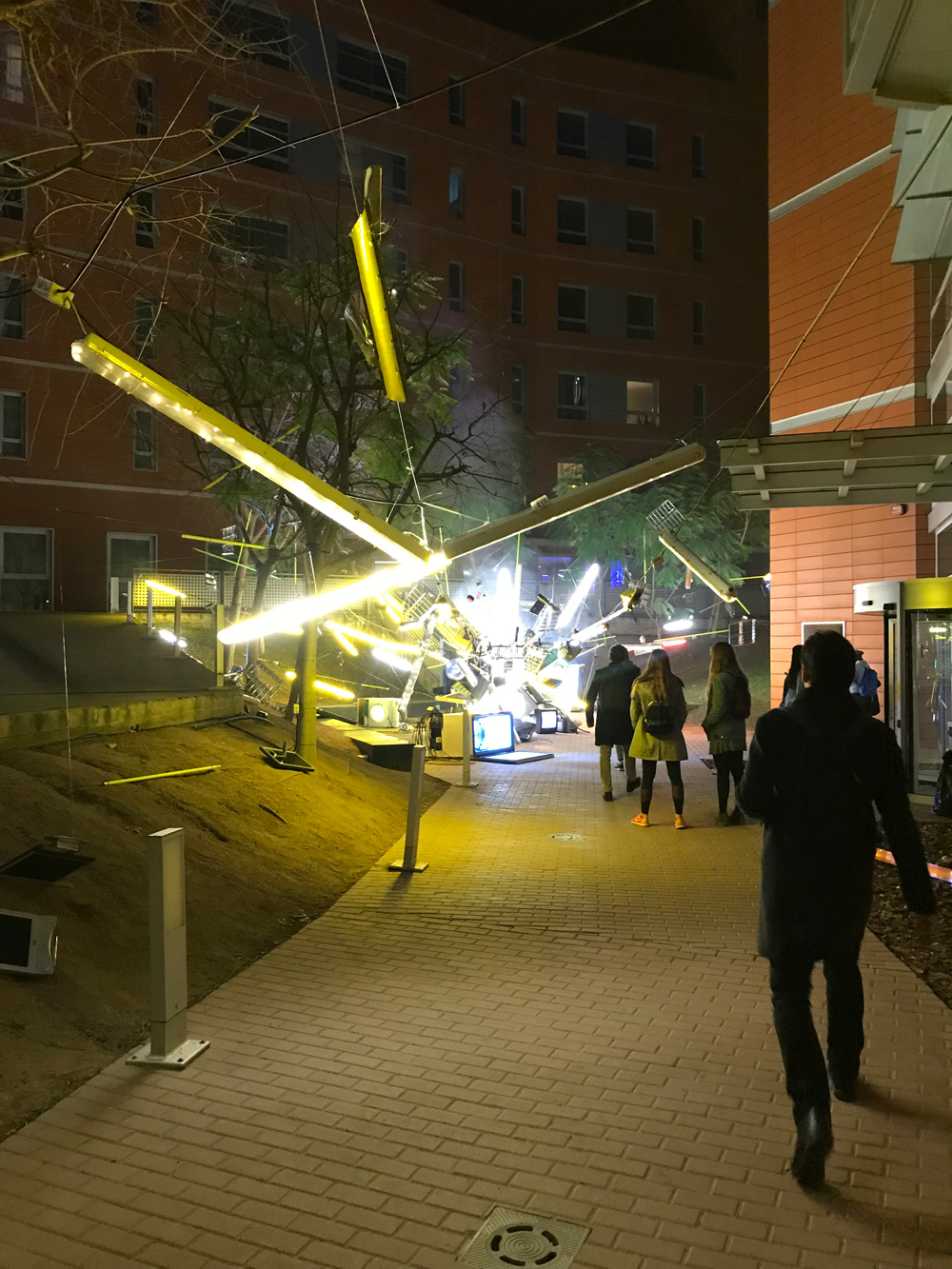 Instalación lumínica en Festival Llum Barcelona 2019